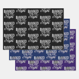 's Nachts geboekt Inpakpapier Vel