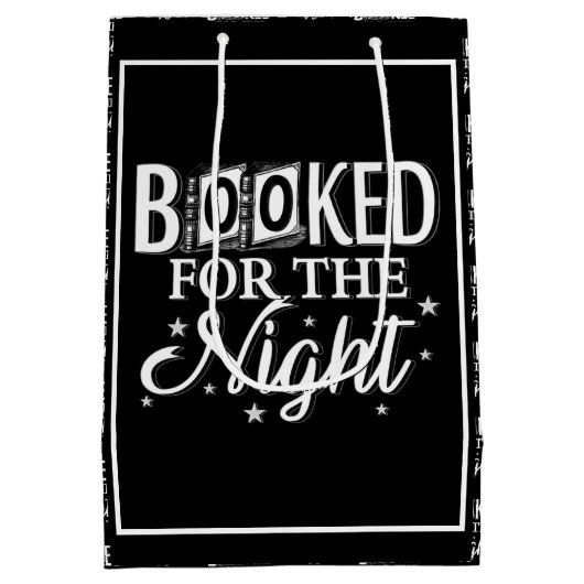 's Nachts geboekt Medium Cadeauzakje (Achterkant)