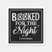 's Nachts geboekt Servet (Voorkant)