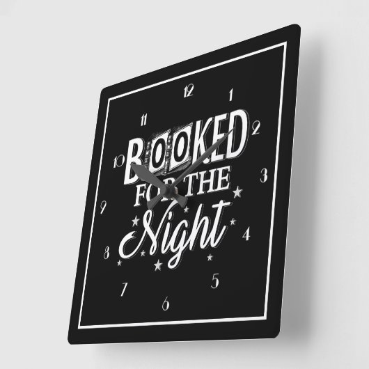 's Nachts geboekt Vierkante Klok (Hoek)