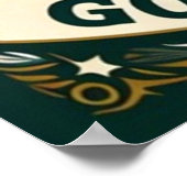 's Nachts Gevist en een kampvuur Poster (Hoek)