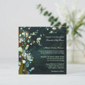 's Nachts: Huwelijksuitnodigingen Kaart (Staand voorkant)