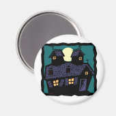 's Nachts in het hokje Magneet (Voorkant / Achterkant)