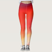's Nachts is de rode hemel. Leggings (Voorkant)