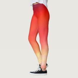 's Nachts is de rode hemel. Leggings