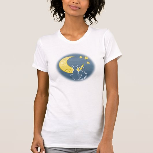 's nachts kat t-shirt (Voorkant)