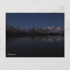 's nachts Lac de Cheserys Briefkaart