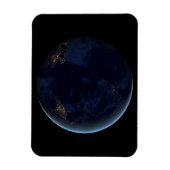 's Nachts licht de stad van de aarde Magneet (Verticaal)