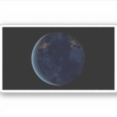 's Nachts licht de stad van de aarde Sticker (Voorkant)