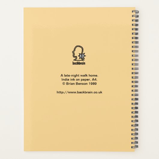 's Nachts lopen thuis Planner (Achterkant)