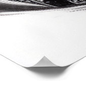 's nachts, maan aan de hemel | AI Art Poster (Hoek)