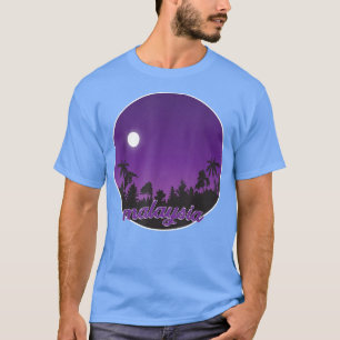 's nachts maleisië met Palms T-shirt