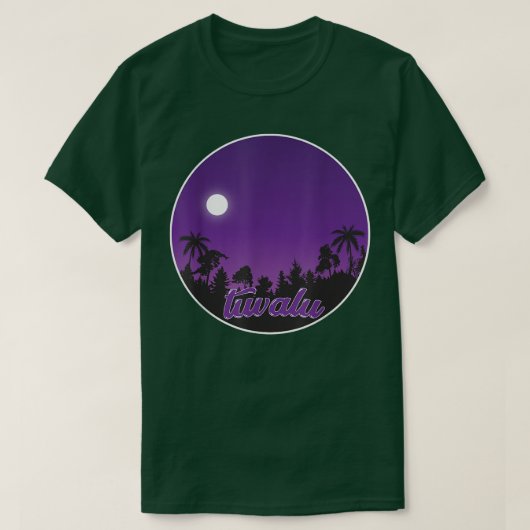 's Nachts met Palms T-Shirt (Design voorkant)