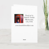 's nachts Notre Dame de Paris Feestdagen Kaart (Achterkant)