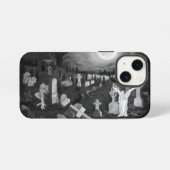 's Nachts op de begraafplaats - Engel met Duivel iPhone Hoesje (Achterkant horizontaal)