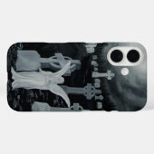 's Nachts op het kerkhof - Angel met Crow Case-Mate iPhone Case (Achterkant (horizontaal))