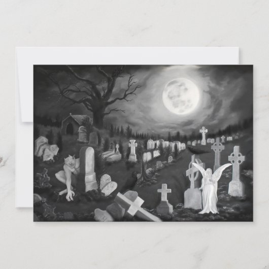 's Nachts op het kerkhof - Angel met Devil (Voorkant)