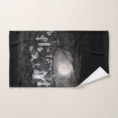 's Nachts op het kerkhof - Angel met Devil Bad Handdoek (Handdoek)