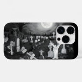 's Nachts op het kerkhof - Angel met Devil Case-Mate iPhone Case (Achterkant (horizontaal))