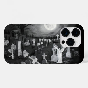 's Nachts op het kerkhof - Angel met Devil Case-Mate iPhone 14 Pro Hoesje