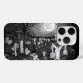 's Nachts op het kerkhof - Angel met Devil Case-Mate iPhone Case (Achterkant (horizontaal))