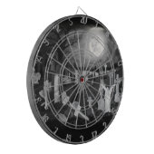 's Nachts op het kerkhof - Angel met Devil Dartbord (Voorkant Links)