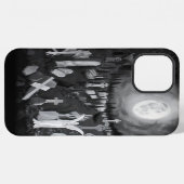's Nachts op het kerkhof - Angel met Devil iPhone Hoesje (Achterkant horizontaal)