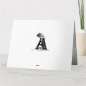 's Nachts op het kerkhof - Angel met Devil Kaart (Achterkant)