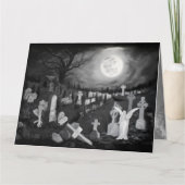 's Nachts op het kerkhof - Angel met Devil Kaart (Voorkant)