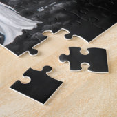 's Nachts op het kerkhof - Angel met Devil Legpuzzel (Zijkant)