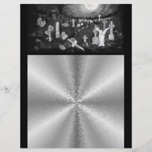 's Nachts op het kerkhof - Angel met Devil Letter Briefhoofd