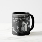 's Nachts op het kerkhof - Angel met Devil Mok (Voorkant rechts)