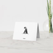 's Nachts op het kerkhof - Angel met Devil Notitiekaartje (Achterkant)