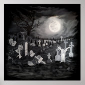 's Nachts op het kerkhof - Angel met Devil Poster (Voorkant)