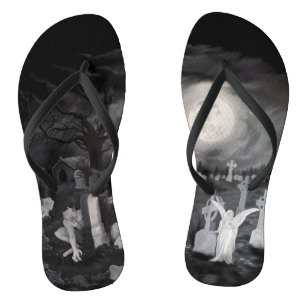 's Nachts op het kerkhof - Angel met Devil Teenslippers