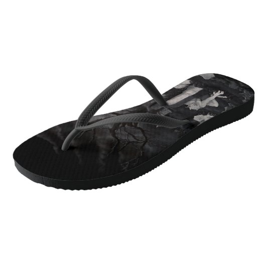 's Nachts op het kerkhof - Angel met Devil Teenslippers (Schuin)