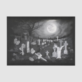 's Nachts op het kerkhof - Angel met Devil Tissuepapier