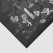 's Nachts op het kerkhof - Angel met Devil Tissuepapier (Detail)