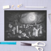 's Nachts op het kerkhof - Angel met Devil Tissuepapier (Craft)