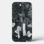 's Nachts op het kerkhof - Devil Case-Mate iPhone Case (Achterkant)