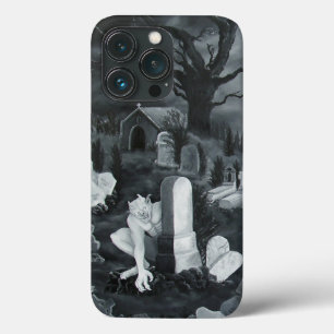 's Nachts op het kerkhof - Devil Case-Mate iPhone Case