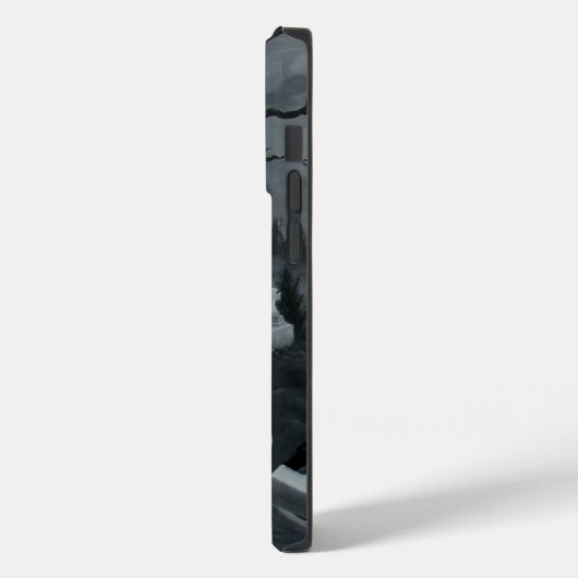 's Nachts op het kerkhof - Devil Case-Mate iPhone Case (Achterkant / Links)