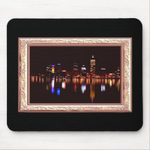 's Nachts reflecteert Mousepad