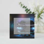 's nachts rijden op 's nachts kaart (Staand voorkant)