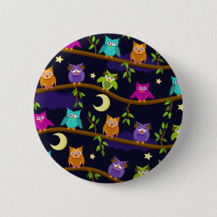 's nachts ronde button 5,7 cm