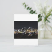 's nachts skyline in Pittsburgh van Mount Washingt Briefkaart (Staand voorkant)
