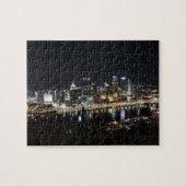 's nachts skyline in Pittsburgh van Mount Washingt Legpuzzel (Horizontaal)