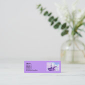 's nachts slikken mini visitekaartje (Staand voorkant)