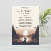 's Nachts Sunset Moon Cloud Twilight Vrijgezellenf Kaart (Staand voorkant)