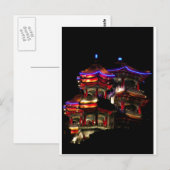's nachts tempel briefkaart (Voorkant / Achterkant)